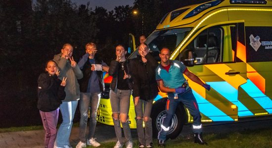 Fatbike botst tegen paal in Sneek